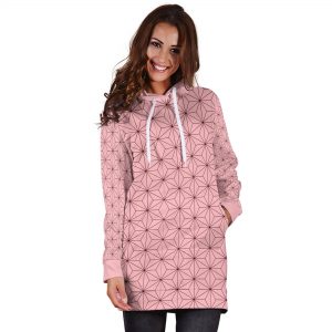 Nezuko Kamado Muster Benutzerdefinierte Anime Demon Slayer Cosplay Kostüme Frauen Hoodie Kleid DSS0611 Hoodie Kleid / XS Offizieller DEMON SLAYER Merch