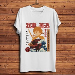 DEMON SLAYER: KIMETSU NO YAIBA ZENITSU GRAPHIC TEE DSS0611 S Hàng hóa chính thức của DEMON SLAYER