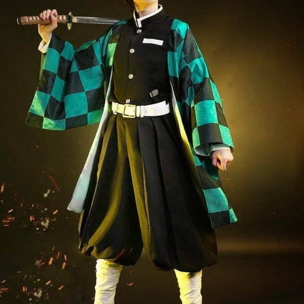 Xcoser Demon Slayer: Kimetsu no Yaiba Tanjiro Kamado Cosplay Costume DSS0611 S(Without Uniform) Official DEMON SLAYER Merch